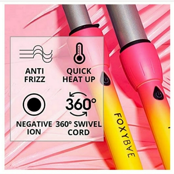 Foxy bae Curling Iron Styling Tool Curling Wand 25mm Neon Electric Dreams - Picture 4 of 11